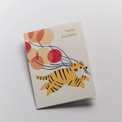 מיני כרטיס ברכה: Happy Birthday Tiger