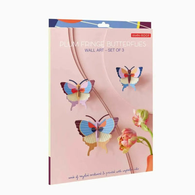 יצירה בנייר: Plum Fringe Butterflies 