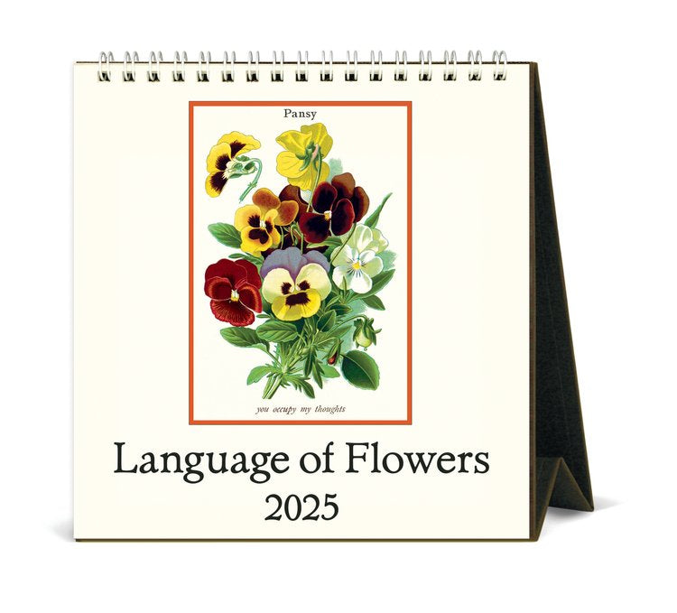 לוח שנה שולחני: Language of Flowers 2025