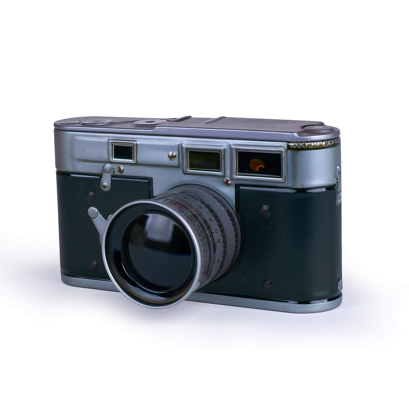 קופסת פח : Vintage Camera Tin