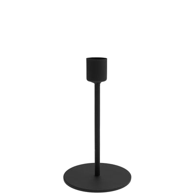 פמוט מתכת : Black, 14cm